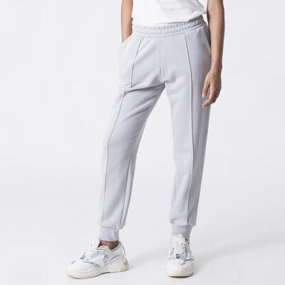 PANTALONE IN FELPA CON ELASTICO Blu Ghiaccio COTONE POLIESTERE