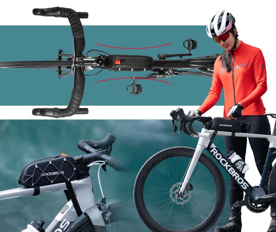 Sacoche de cadre de vélo avec tresse Rockbros 7/7