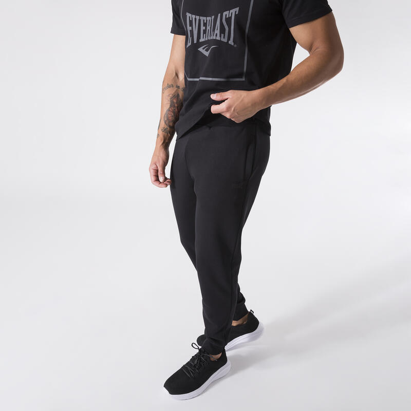 PANTALON EN MOLLETON BLACK COTON, POLYESTER