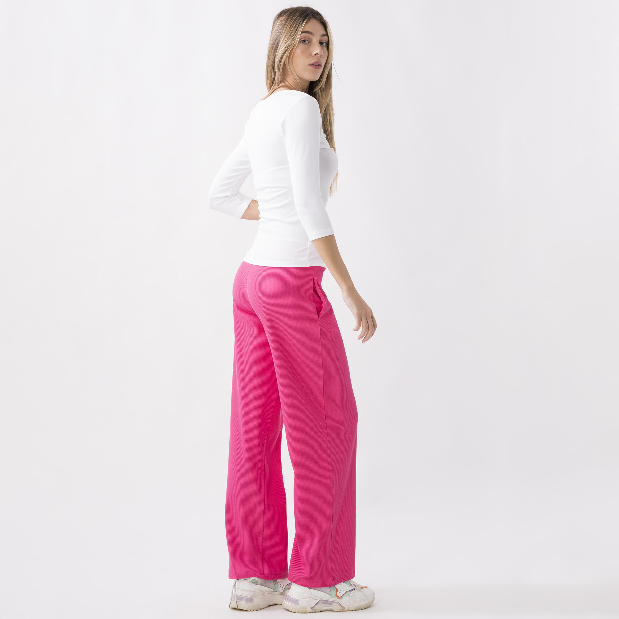 CAMISOLA EM MALHA DE COSTELA STRETCH DYNAMIC WORLD BRANCO ÓPTICO ALGODÃO, MODAL, 4/6