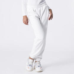 PANTALONS EN MOLLETON BLANC DE BLANC COTON, POLYESTER