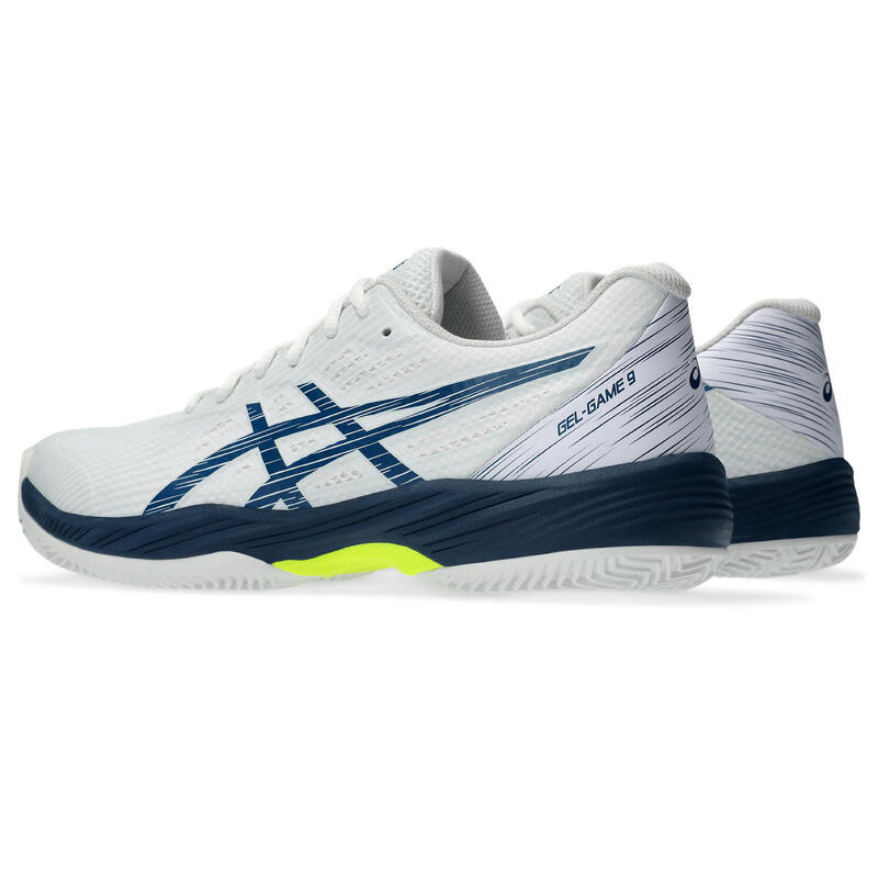 Zapatillas Asics Gel Game 9 Clay Blanco Azul Mako -  - 46