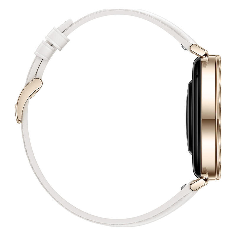 Montre connectée Watch GT 5 41 mm Acier Inoxydable cuir blanche