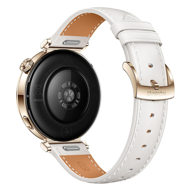 Montre connectée Watch GT 5 41 mm Acier Inoxydable cuir blanche