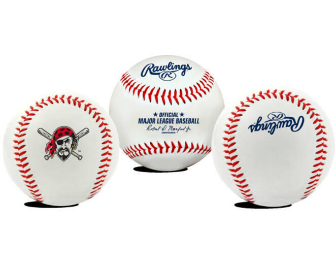 RAWLINGS Réplica de bola de basebol Rawlings MLB da equipa Pirates
