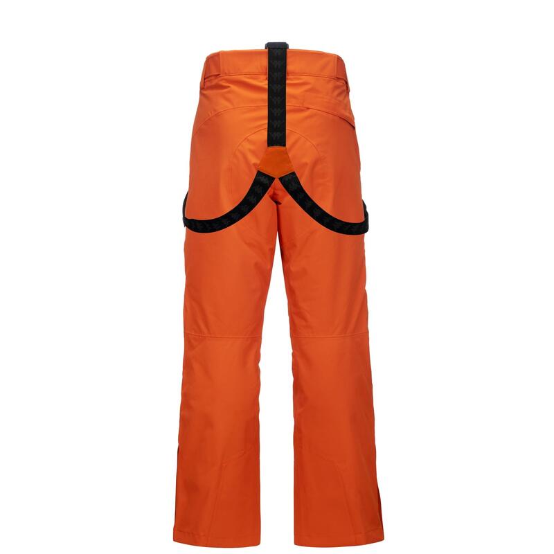 kappa pantaloni da uomo in poliestere arancio da fitness