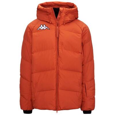 giubbotto da uomo in nylon arancio da sci e snowboard