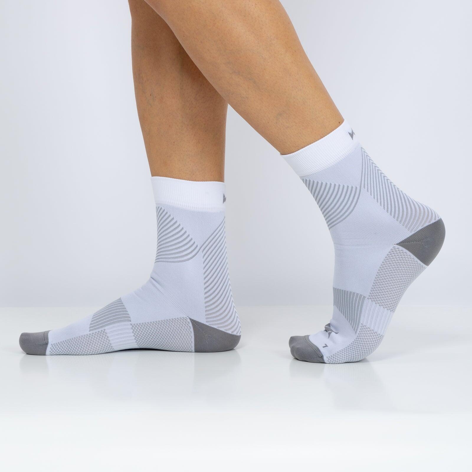 Hardloop Sokken Compressie Quarter 3-pack Multi Wit 4/7