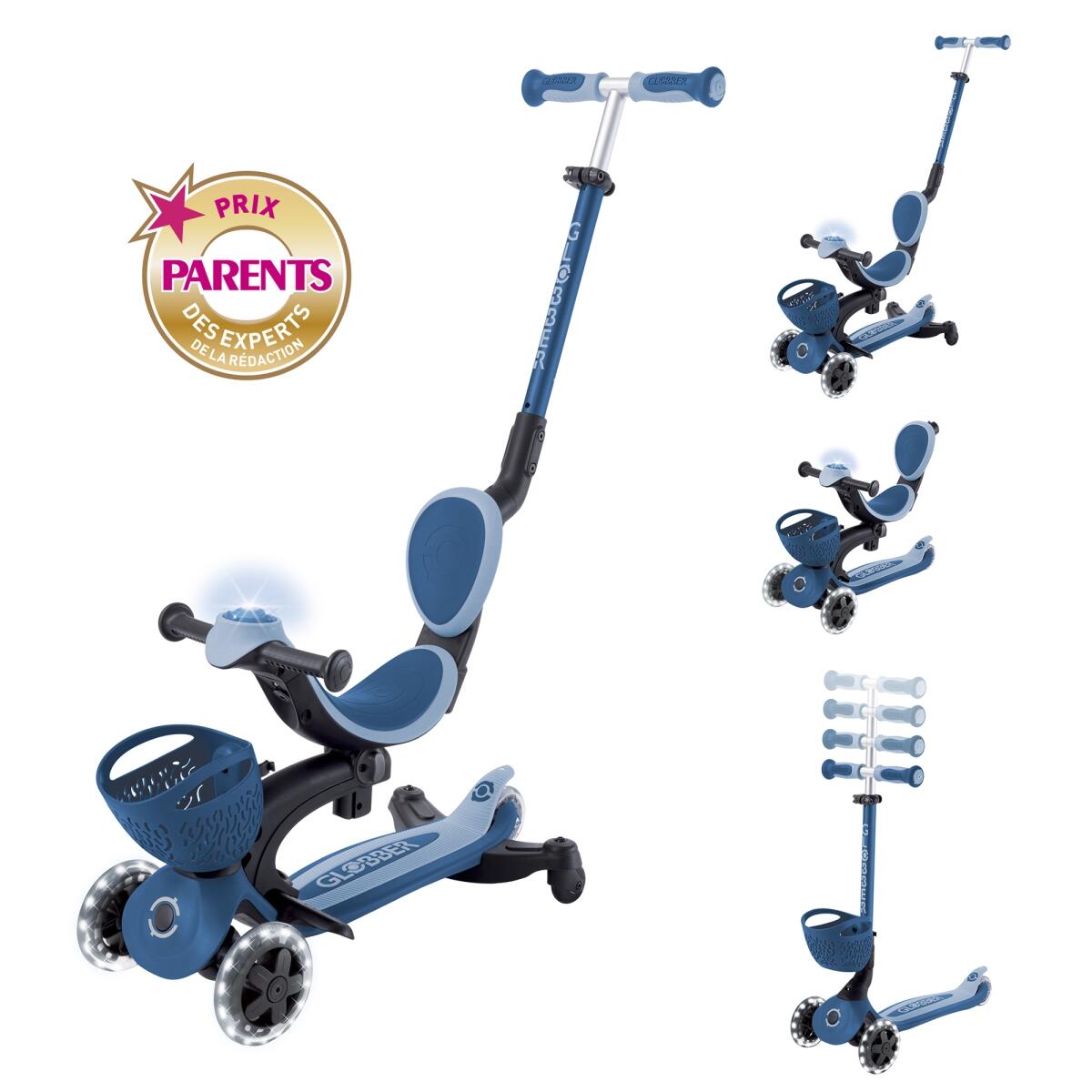 Globber Go Up Baby Learn 360 in Donkerblauw 2/7
