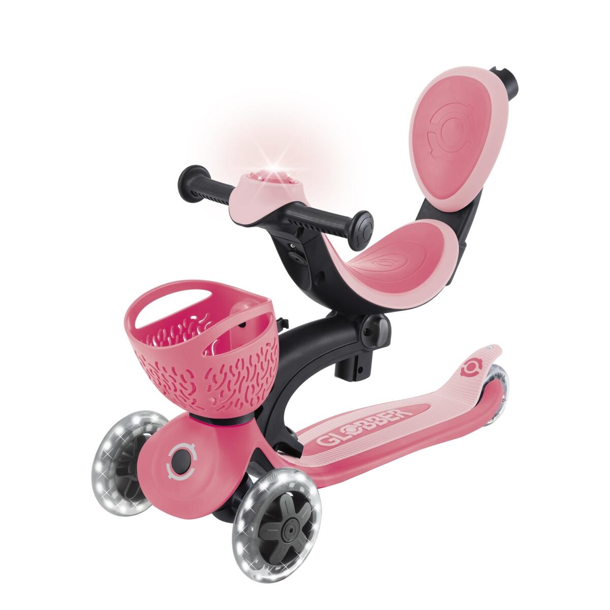 Trottinette évolutive GO-UP BABY 360 LIGHTS - Rose Corail 4/7