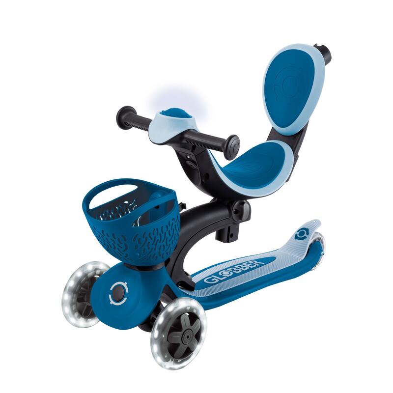 Globber Go Up Baby Learn 360 en bleu foncé