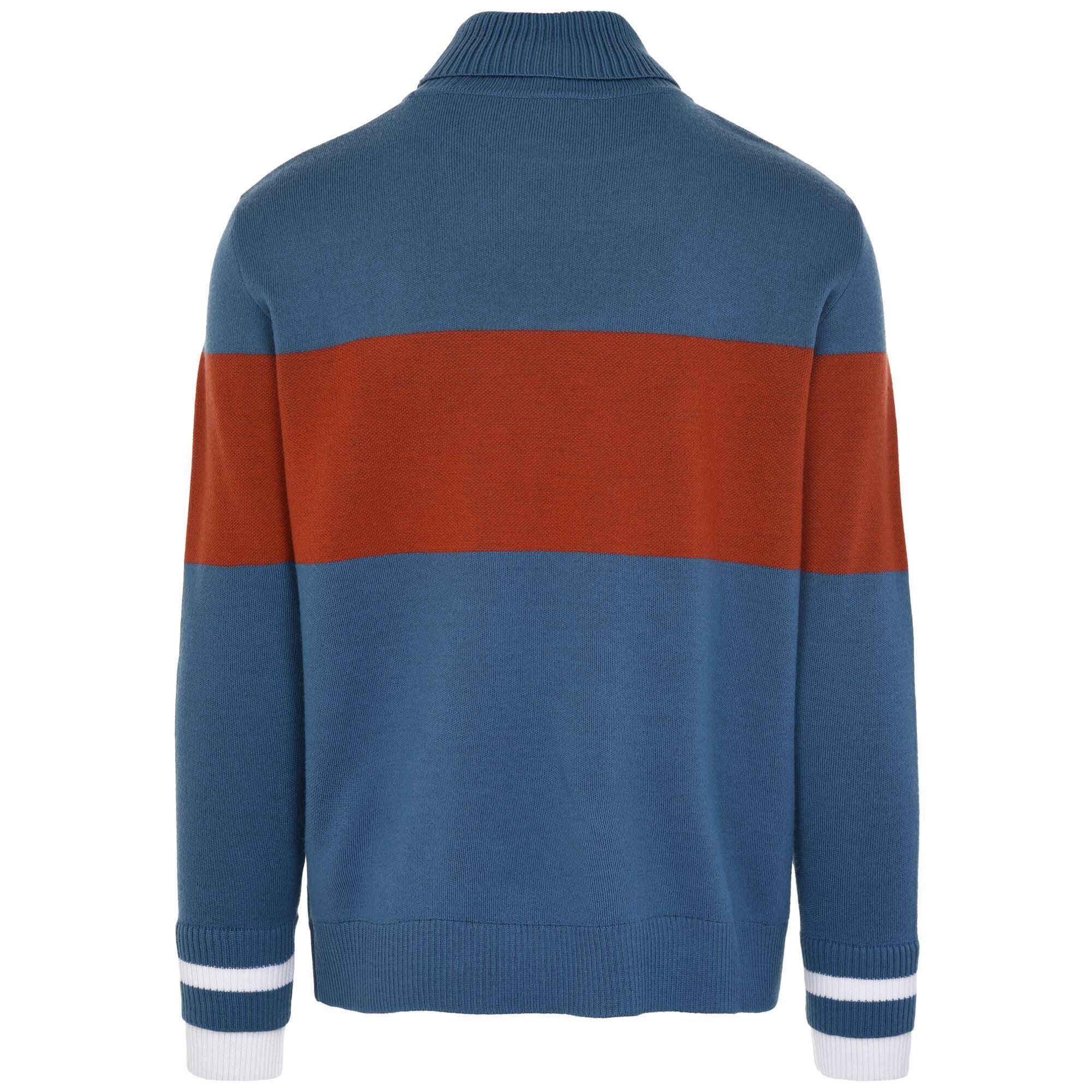 Maglione da uomo donna in acrilico blu da sport street 2/4