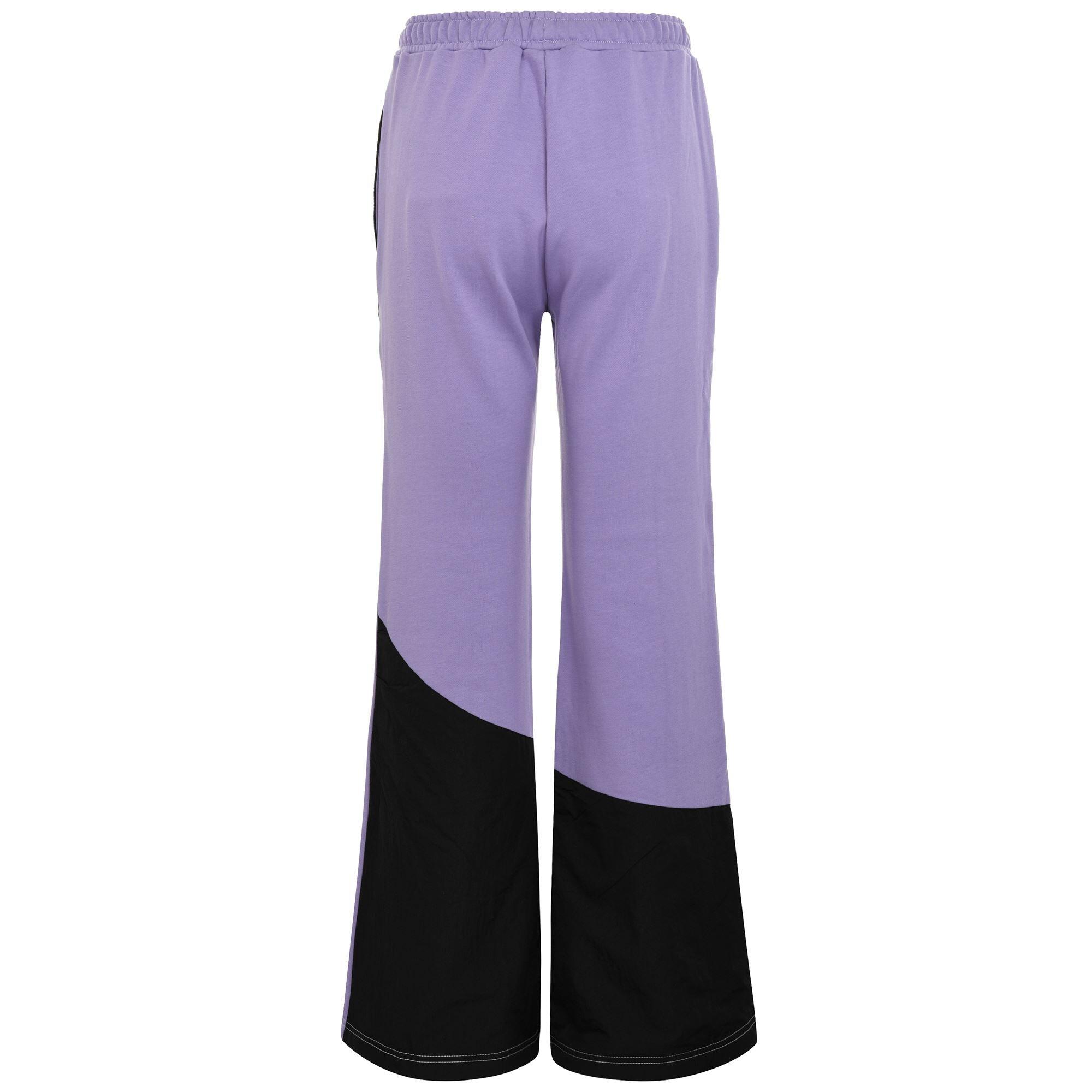Pantaloni tuta da donna in cotone blu da sport street 3/5