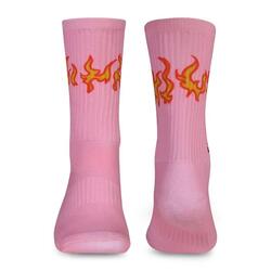 Chaussettes de Performance Elitex Training Pink Fire pour Entraînement