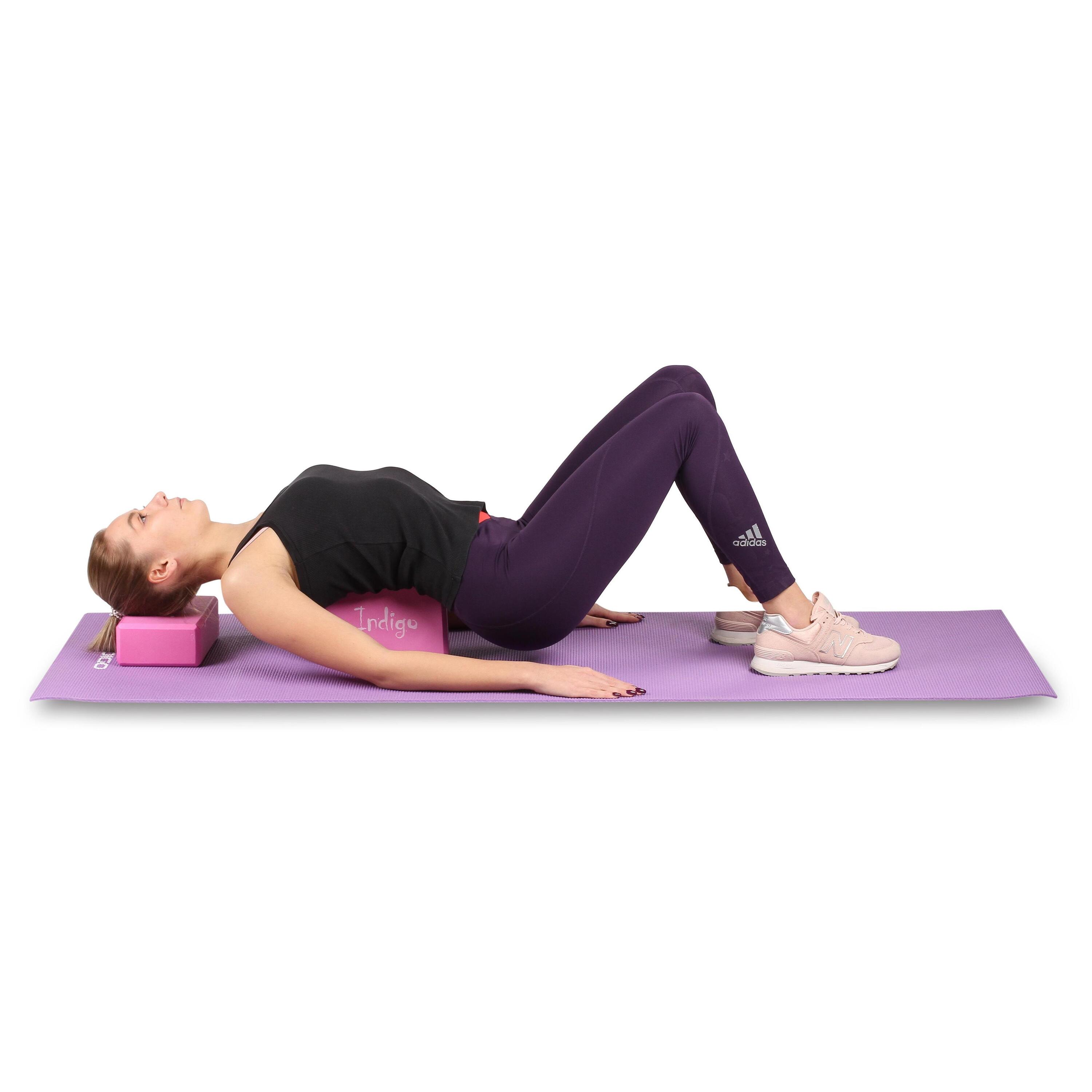 Bloque de Yoga INDIGO 2 Piezas de Pilates Ligero y Antideslizante 4/6
