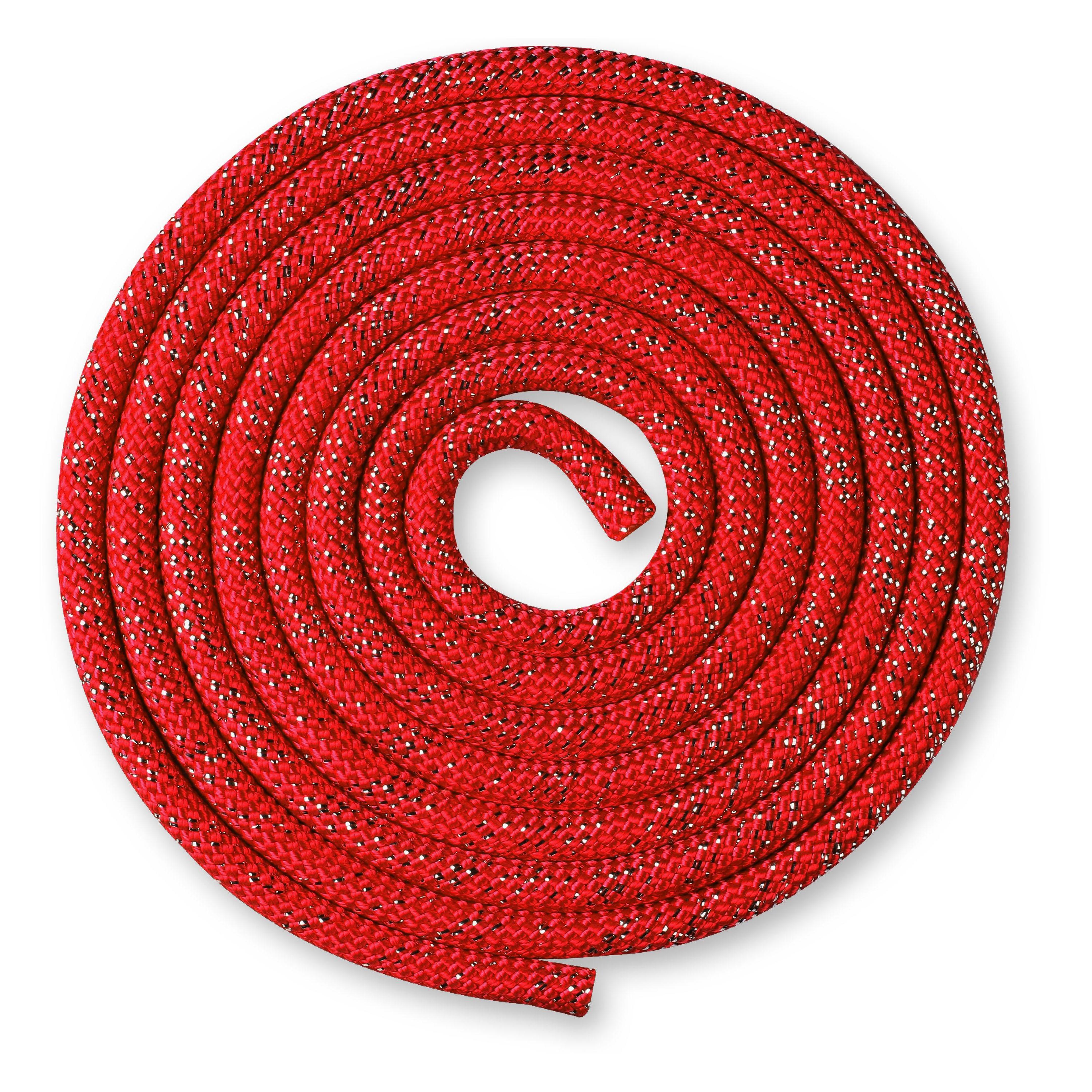 Corda de ginástica rítmica 150 g com lurex indigo 2,5 m prata
