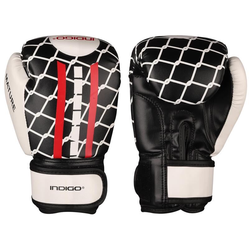 Guantes de Boxeo Infantil MATURE PU RSC 6oz Negro- Blanco