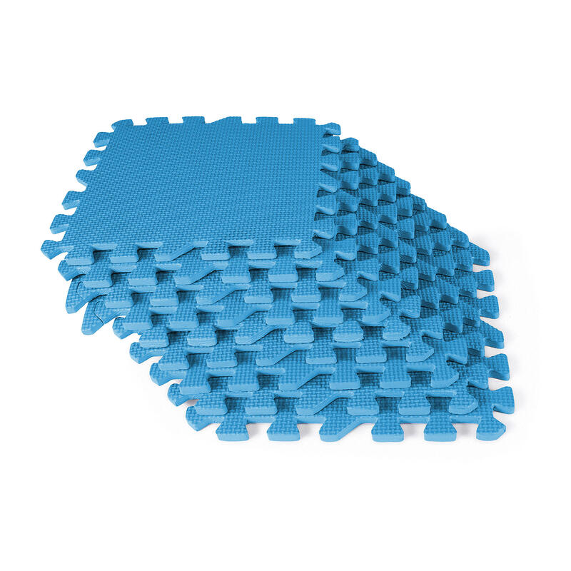 Tapis de Fitness et Exercices Gymnastique Puzzle INDIGO 9 Pièces