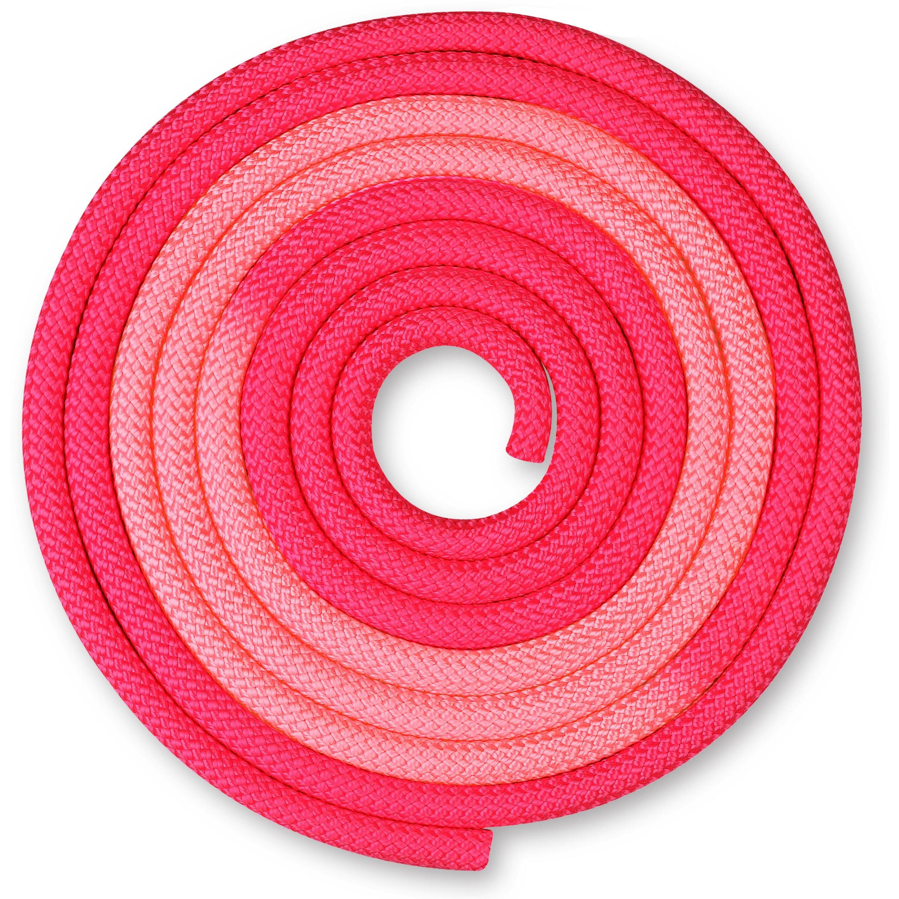 INDIGO SPORTS Cuerda para Gimnasia Rítmica Ponderada 165g INDIGO Bicolor 3 m Fucsia- Rosa