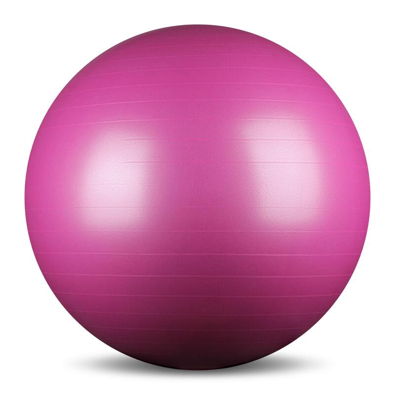 Pelota de Gimnasia Anti-Estallido + Bomba INDIGO 55 cm Púrpura