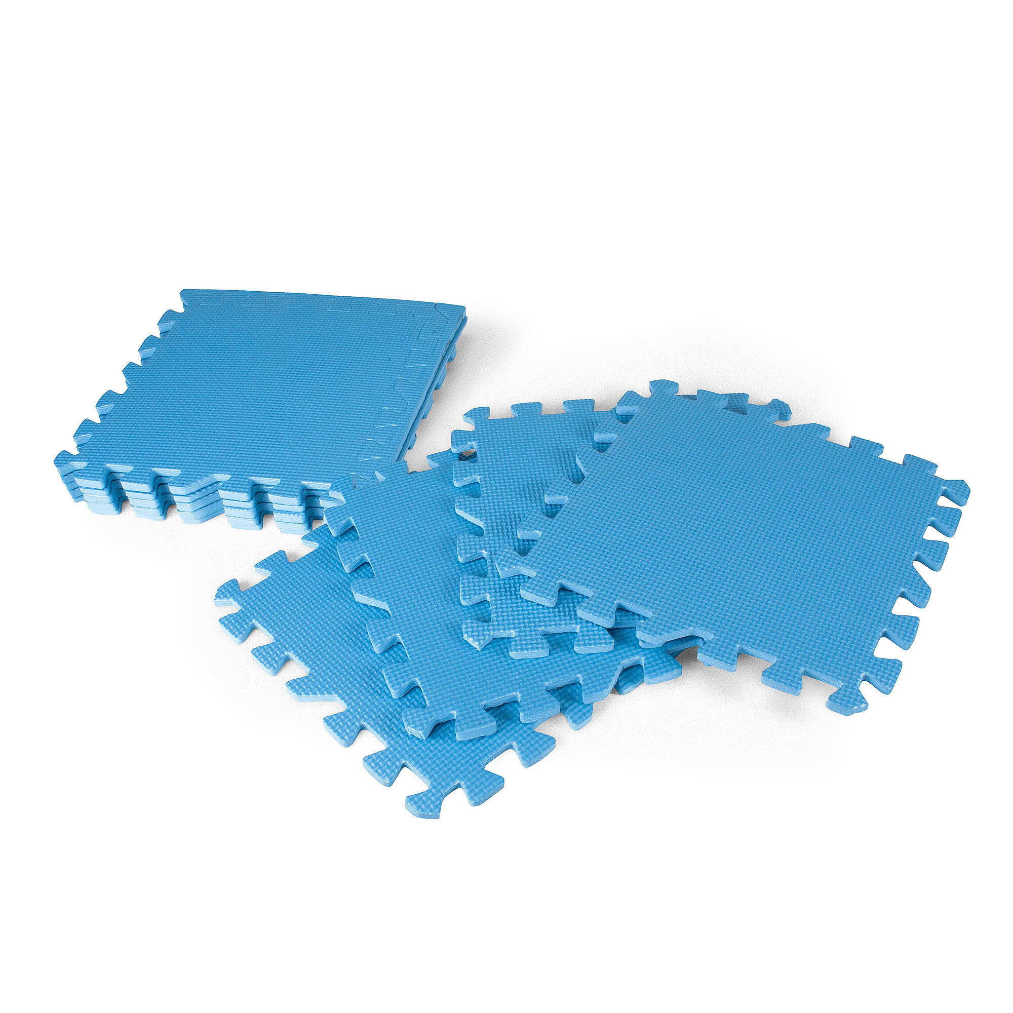 Tapete Fitness e Exercício INDIGO Ginásio Puzzle 9 Peças Azul