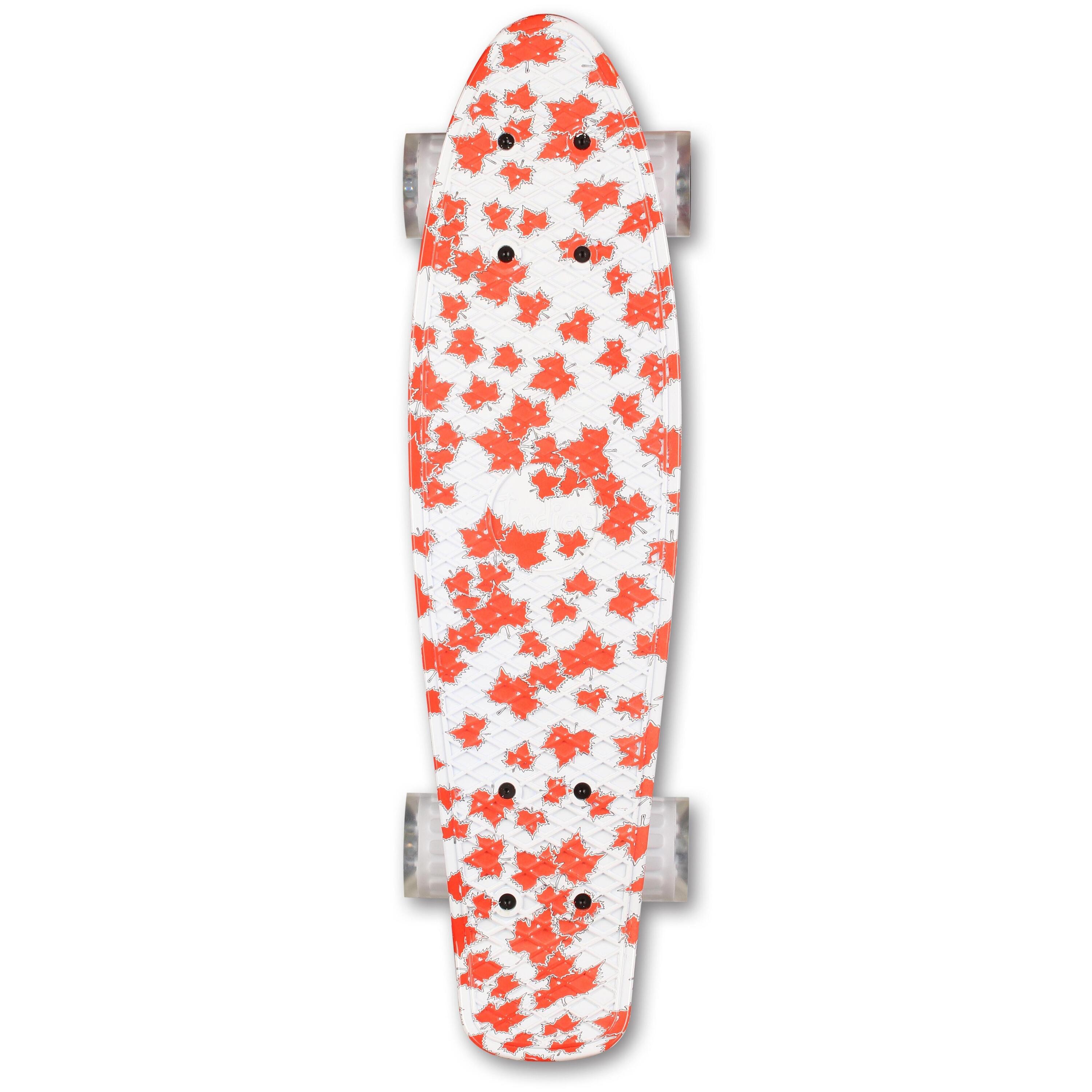 Skateboard Van PU (Cruiser) Kinder FLOWERS INDIGO 56,5*15 cm 3/3