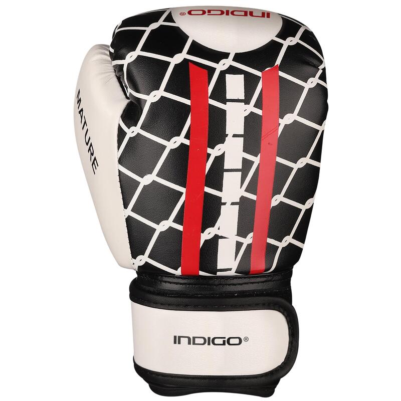 Guantes de Boxeo Infantil MATURE PU RSC 6oz Negro- Blanco