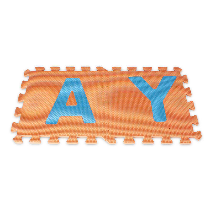 Tapis de Fitness et Exercices Gymnase Puzzle INDIGO Lettres 26 Pièces