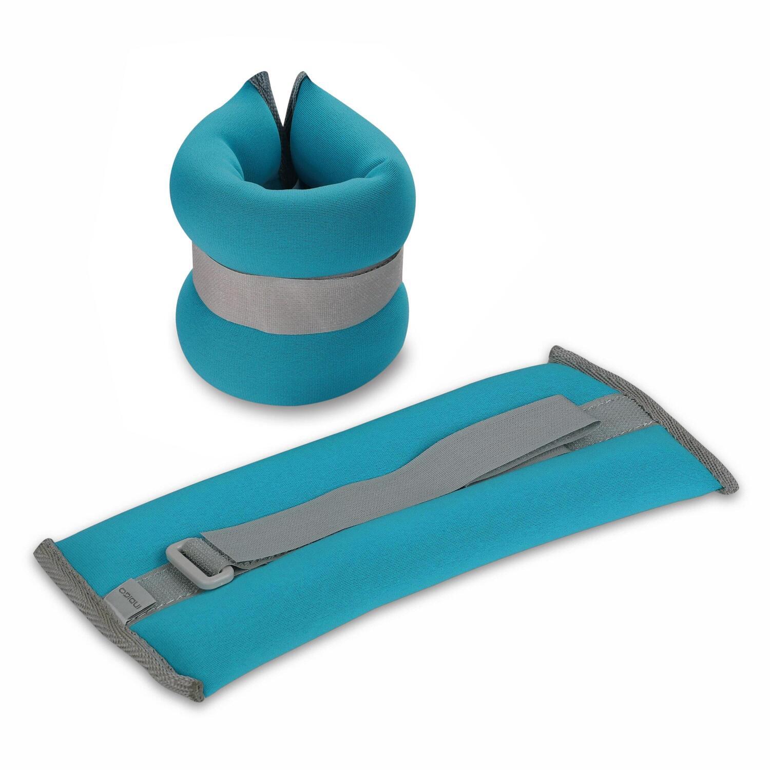 Indigo Sports - Poids Pour Chevilles Et Poignets En Néoprène Indigo 2*0,3 Kg - Haltères Reglable - Bleu - Decathlon