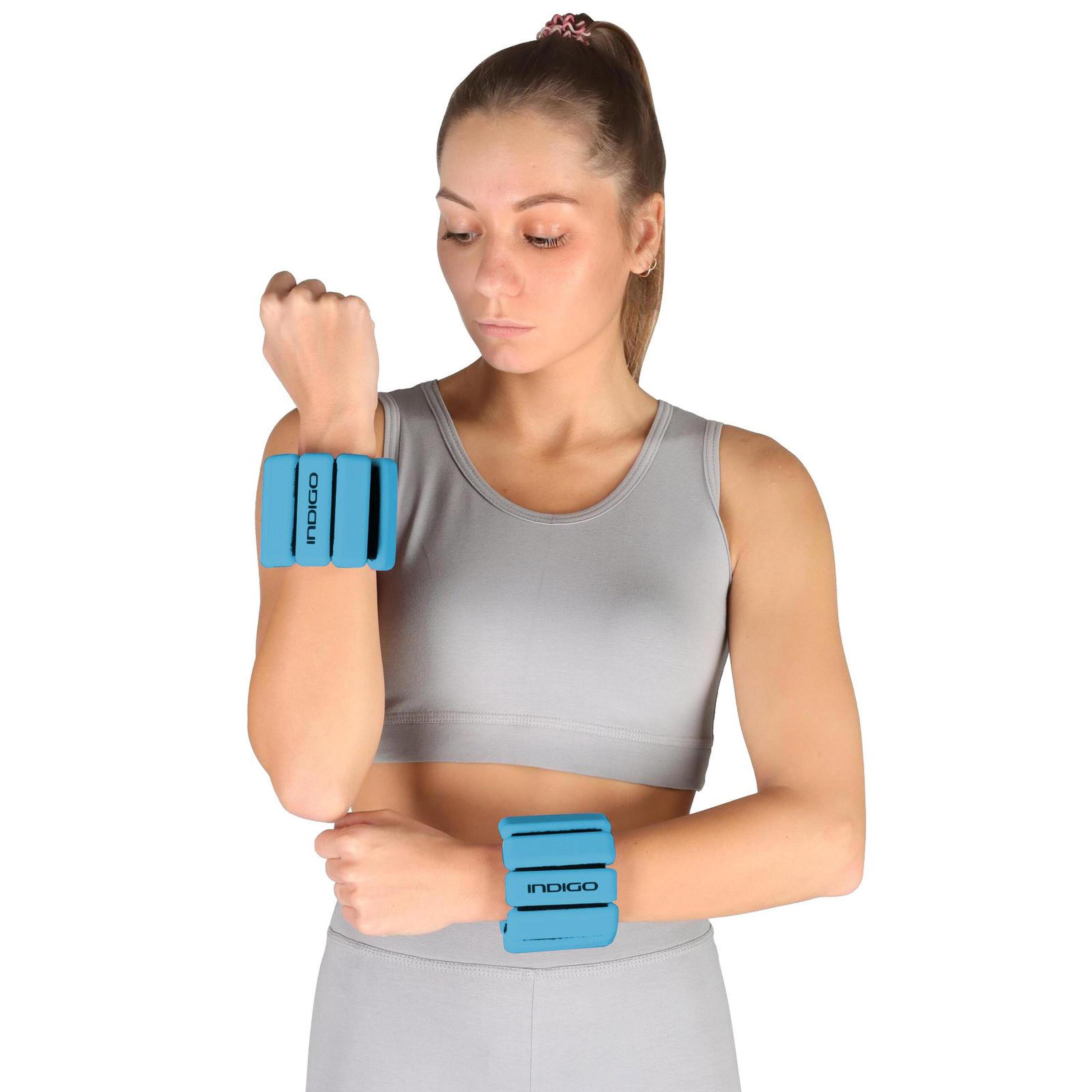 Lot de 2 poids de cheville pour femme et poignet pour femme à la maison