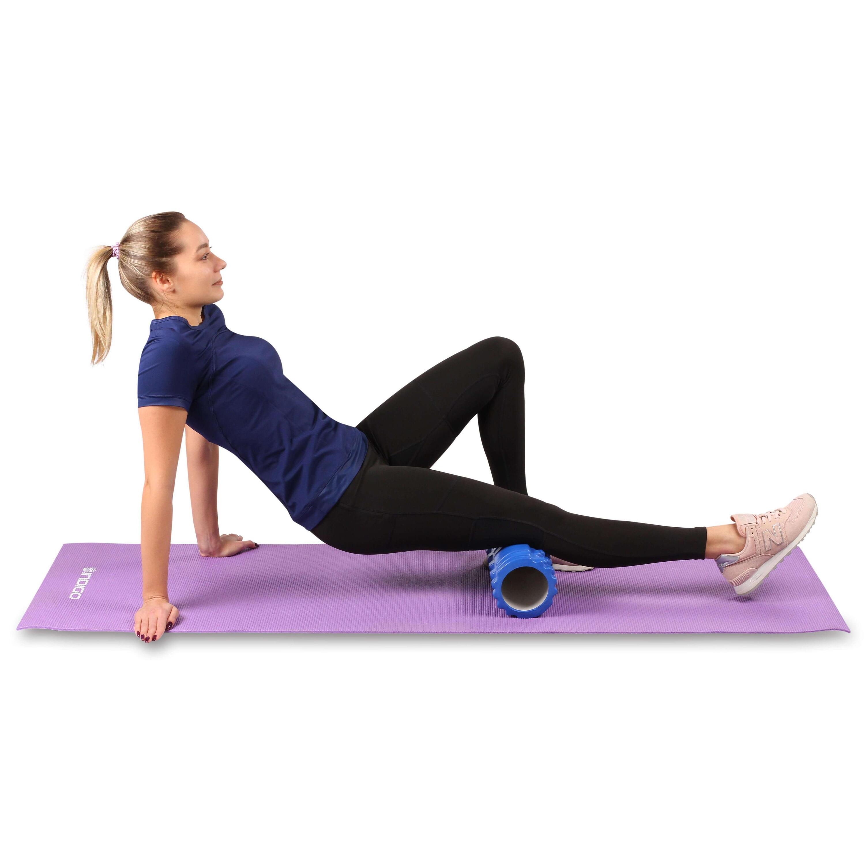 Rodillo de Espuma Foam Roll para Masaje Muscular y Yoga INDIGO 33*14 cm Negro 5/7