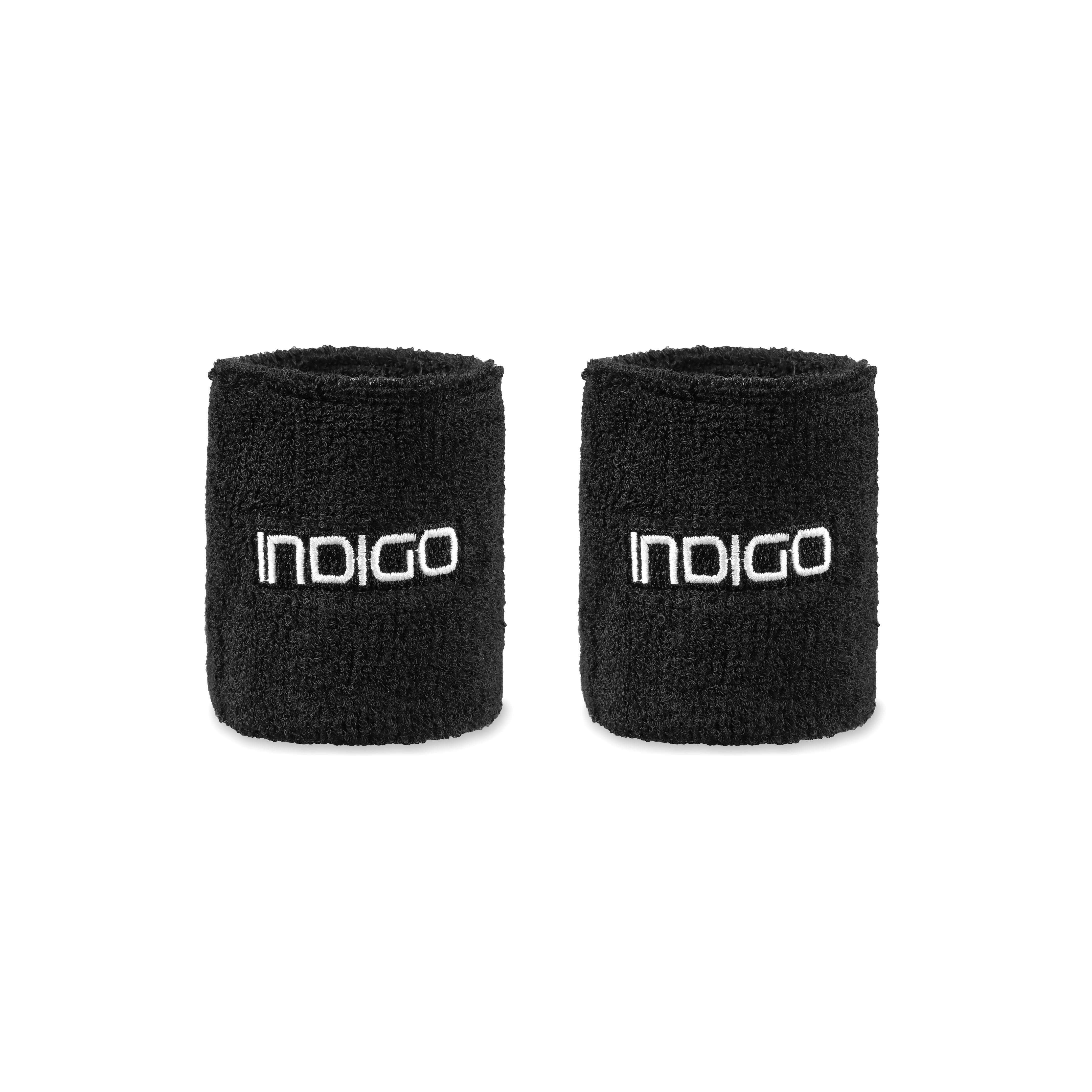 Indigo Sports - Bracelet Terry 2 Unités Indigo - Protège-poignets - Noir - Taille Unique - Decathlon