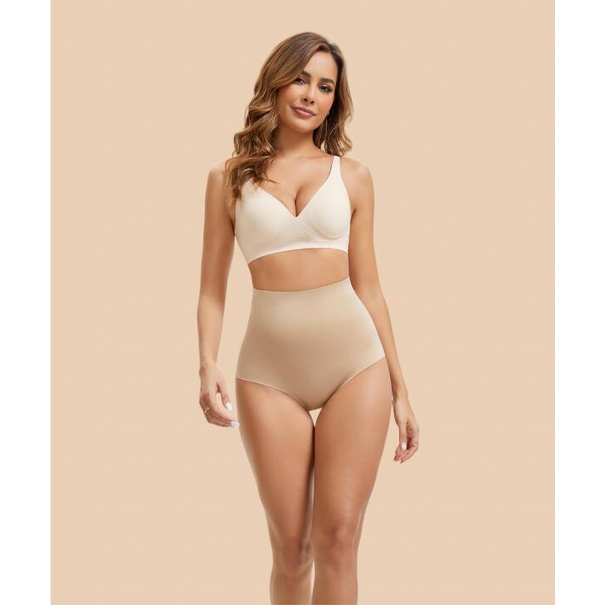 Anaissa - Gaine Push-up Invisible À Taille Haute Avec Découpe Laser Magic - Ceinture Amincissante - Beige - Decathlon