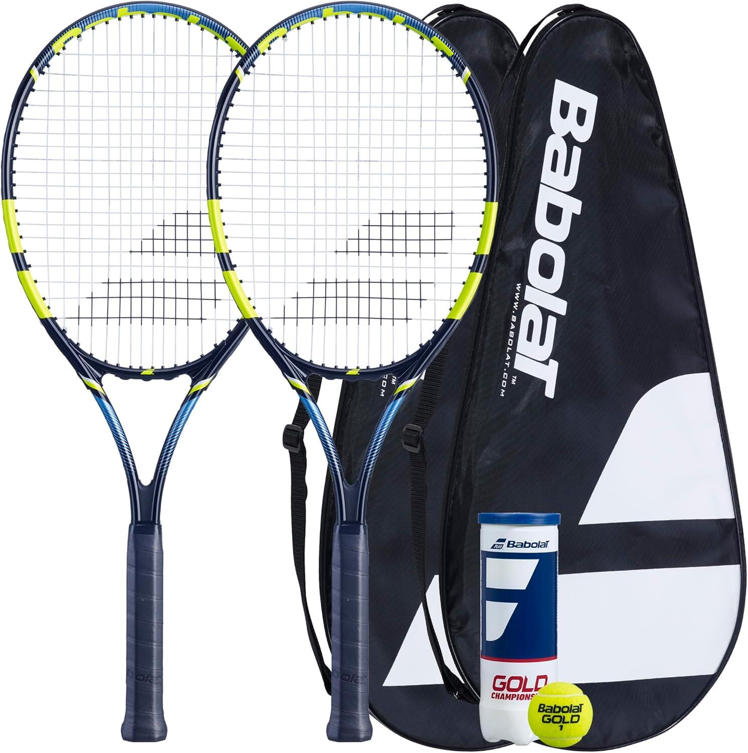 BABOLAT Babolat Voltage Adult Tennis Racket Twin Set, Cover & 3 Tennis Balls