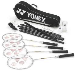 Set de badminton Yonex pour 4 joueurs argenté