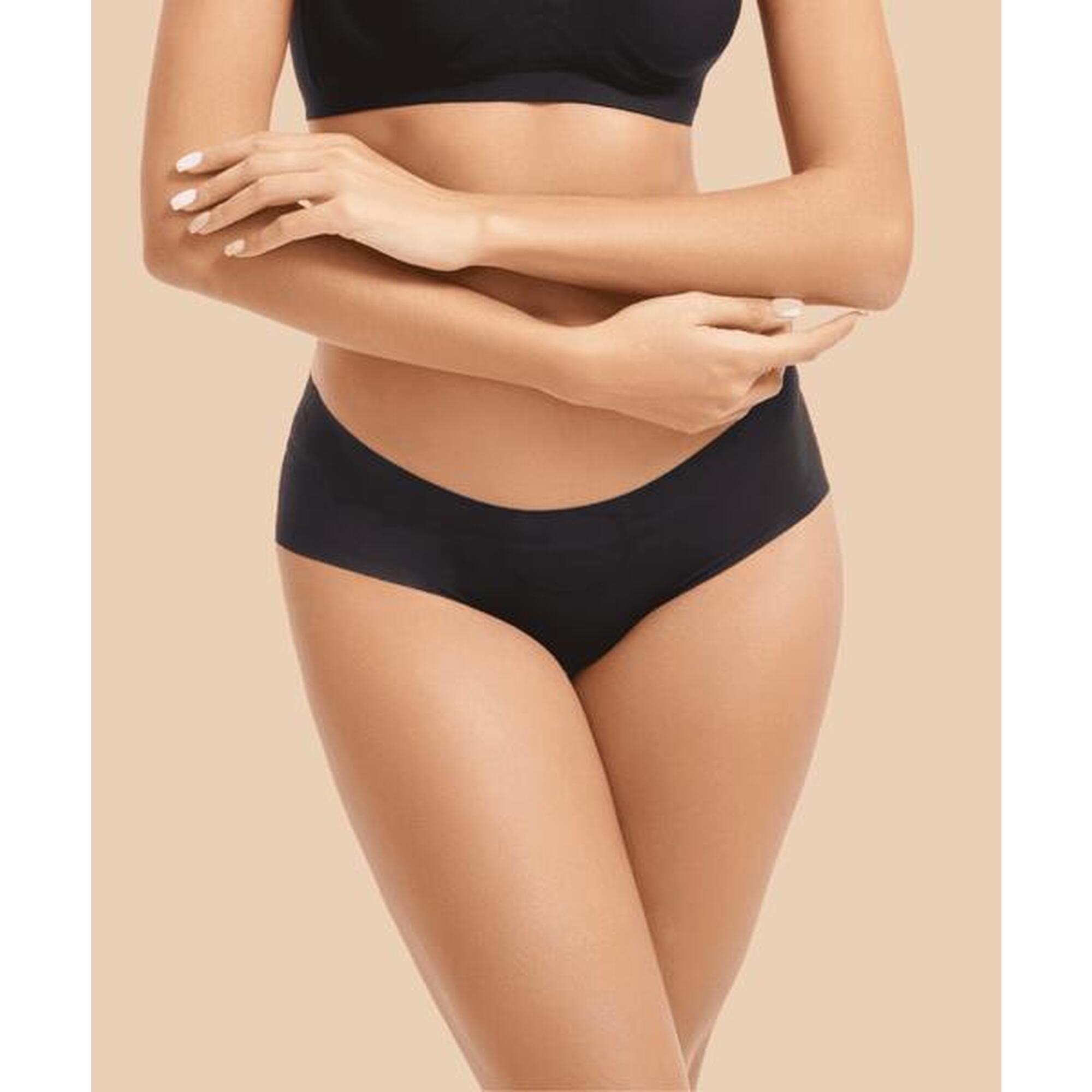 Anaissa - Collants Moulants Invisibles Coupés Au Laser Magic - Ceinture Amincissante - Noir - S/m - Decathlon