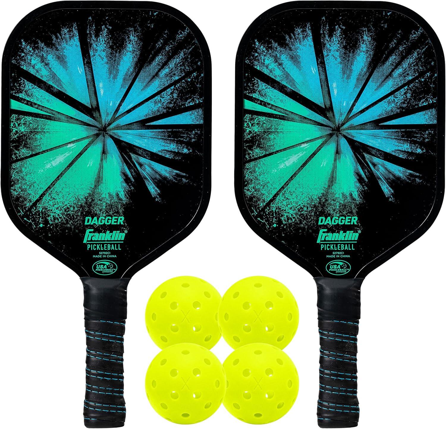 FRANKLIN Pickleball racket en ballen voor 2 spelers Franklin Dagger