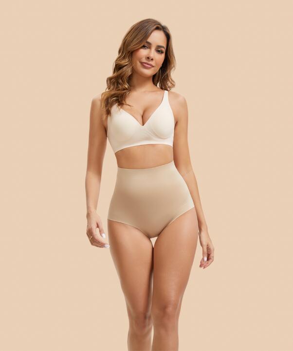 ANAISSA Onzichtbare push-up gordel met hoge taille en Magic lasercut
