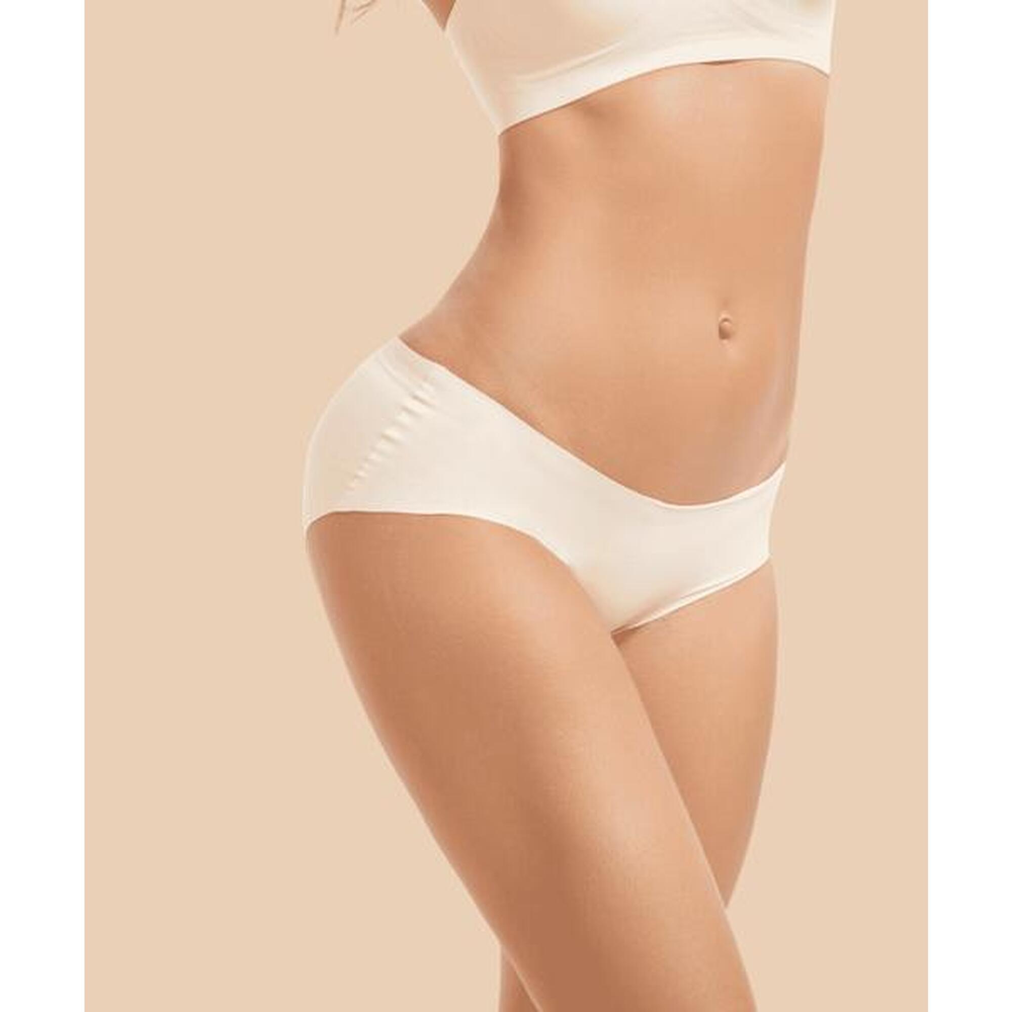 Anaissa - Collants Moulants Invisibles Coupés Au Laser Magic - Ceinture Amincissante - Beige - L/xl - Decathlon