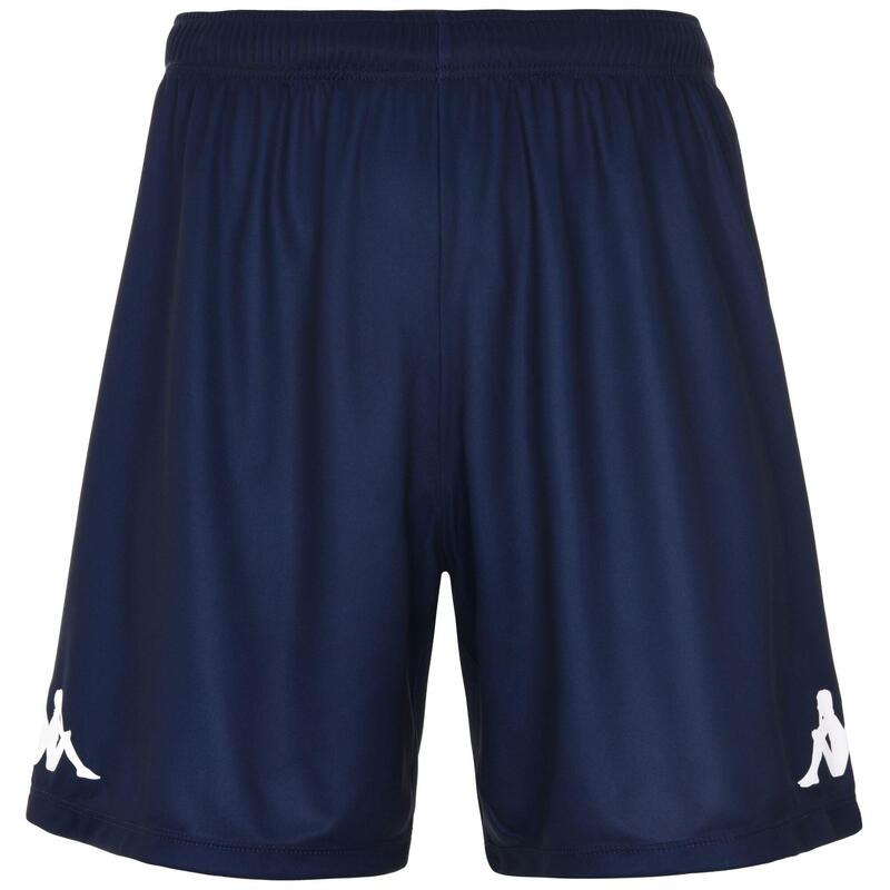 kappa pantaloncini da uomo in poliestere blu da calcio