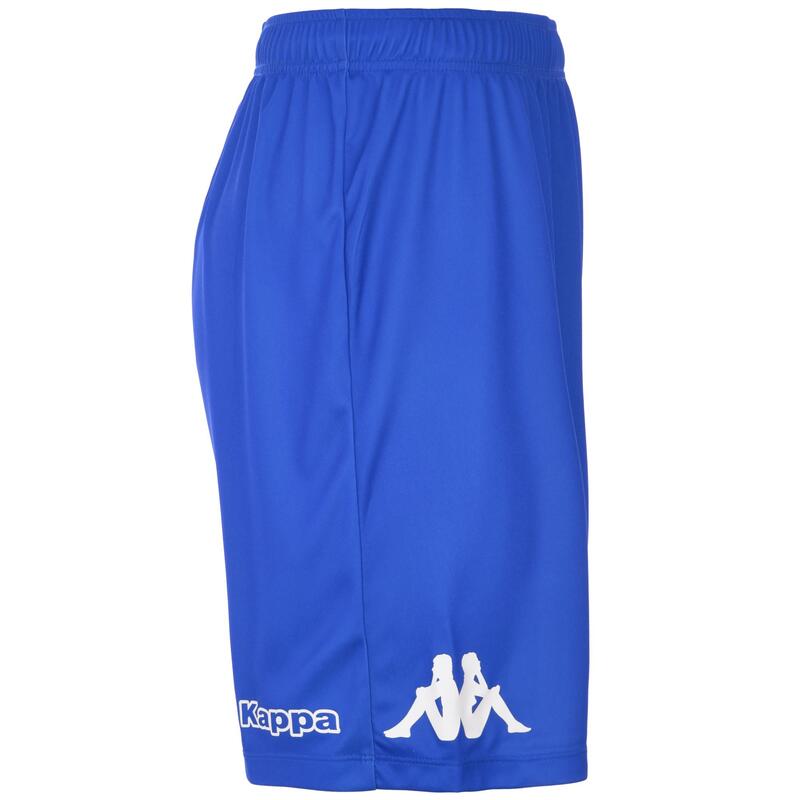 kappa pantaloncini da uomo in poliestere blu da calcio