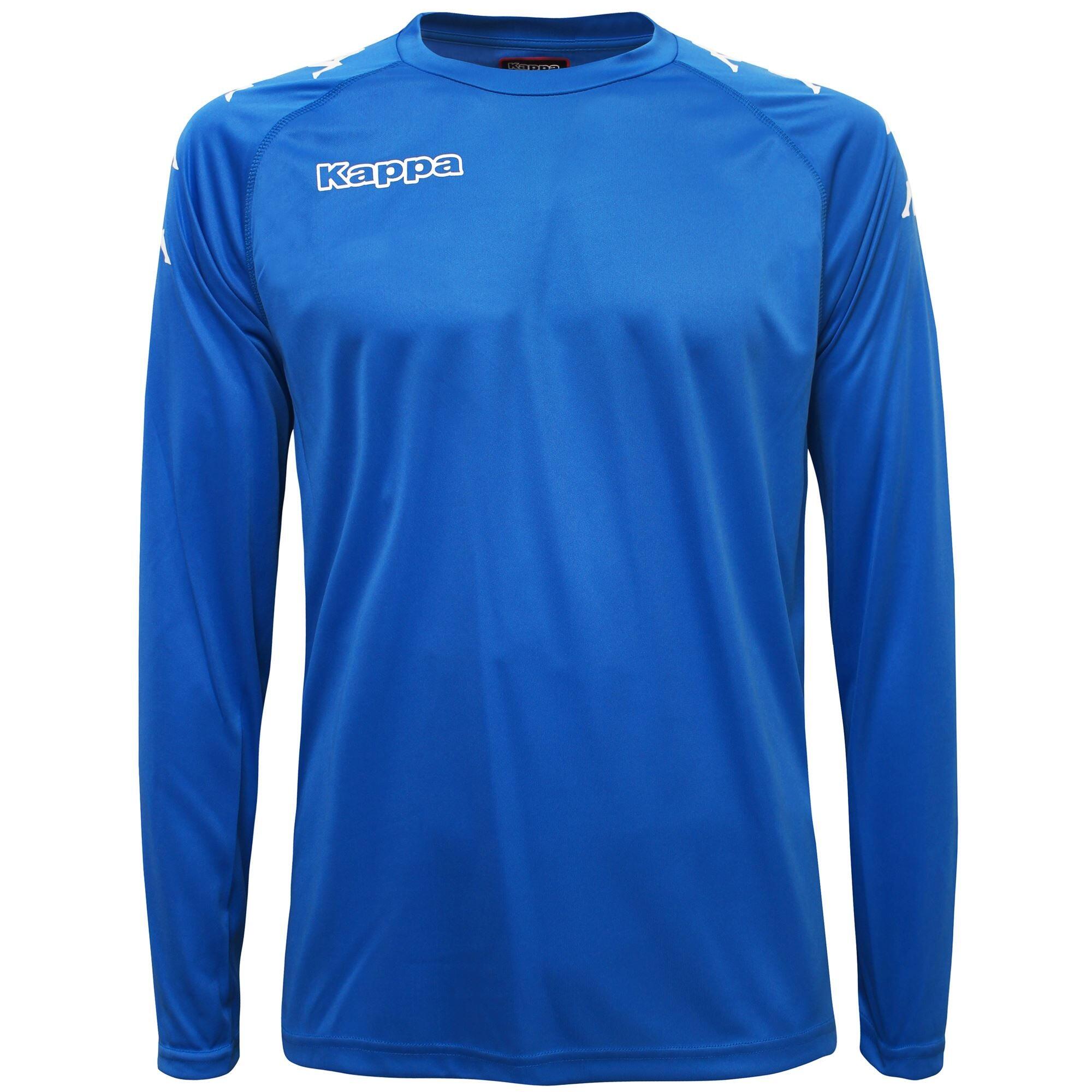 T-shirt da uomo in poliestere blu da calcio KAPPA Decathlon