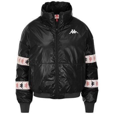 Giubbotto da donna in poliestere nero da sport street