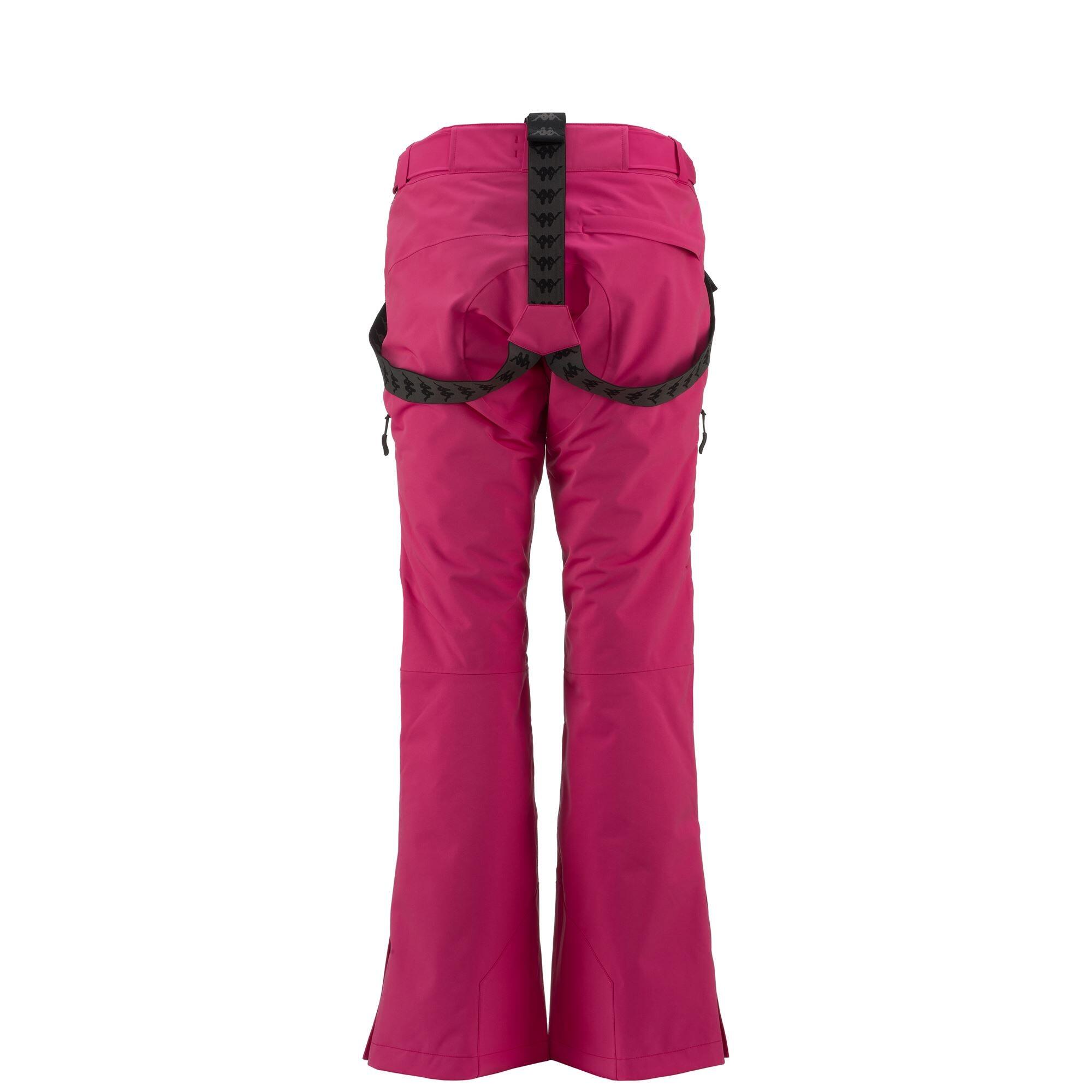 Pantaloni tuta da donna in poliestere viola da sci 4/7
