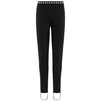 Pantaloni tuta da donna in cotone nero da sport street