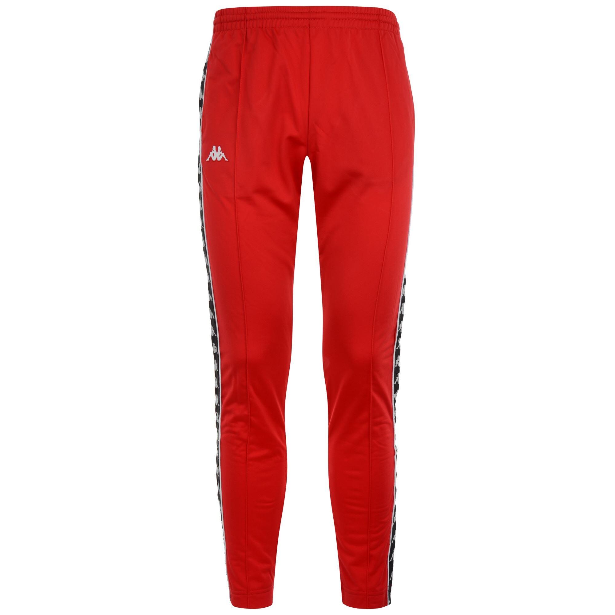 KAPPA pantaloni da bambino in poliestere rosso da allenamento