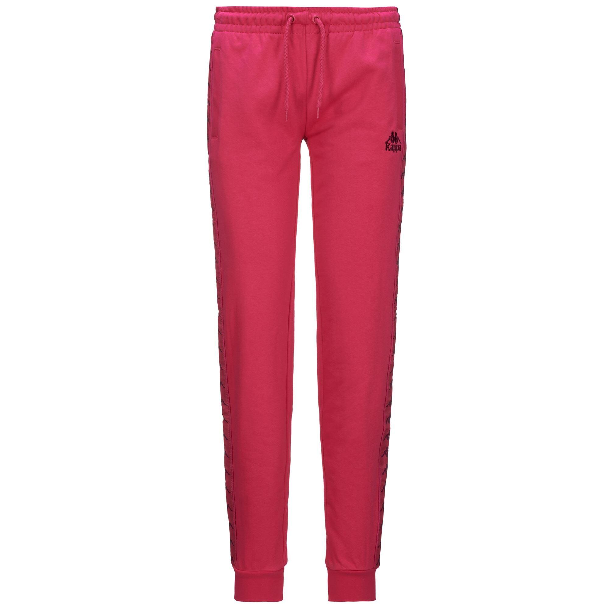 kappa pantaloni da donna in cotone viola da fitness KAPPA Decathlon