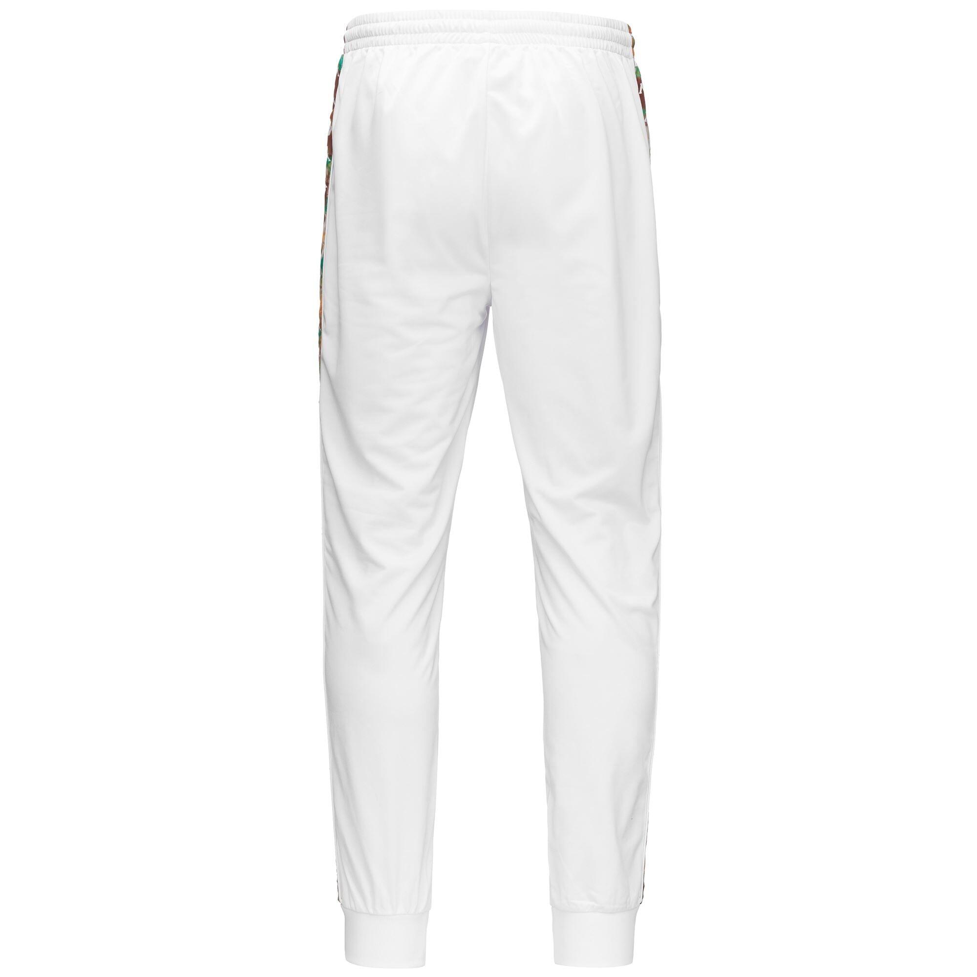 kappa pantaloni da uomo in poliestere grigio da fitness 3/4