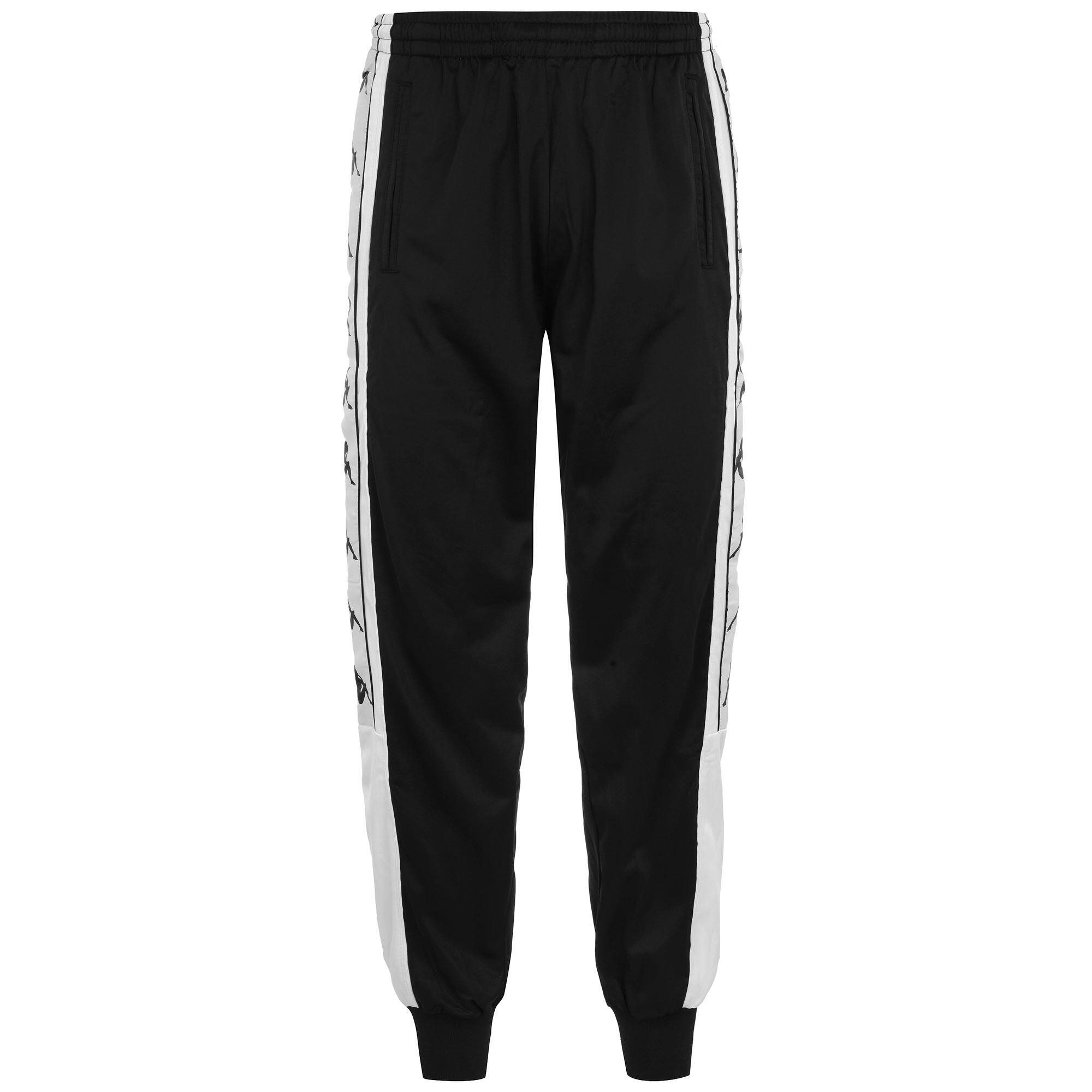 KAPPA pantaloni da bambino in poliestere nero da allenamento