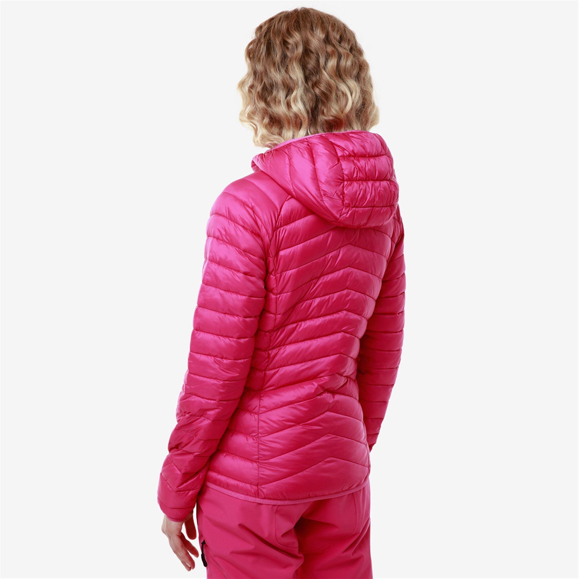 Giubbotto da donna in nylon viola da sci 6/7